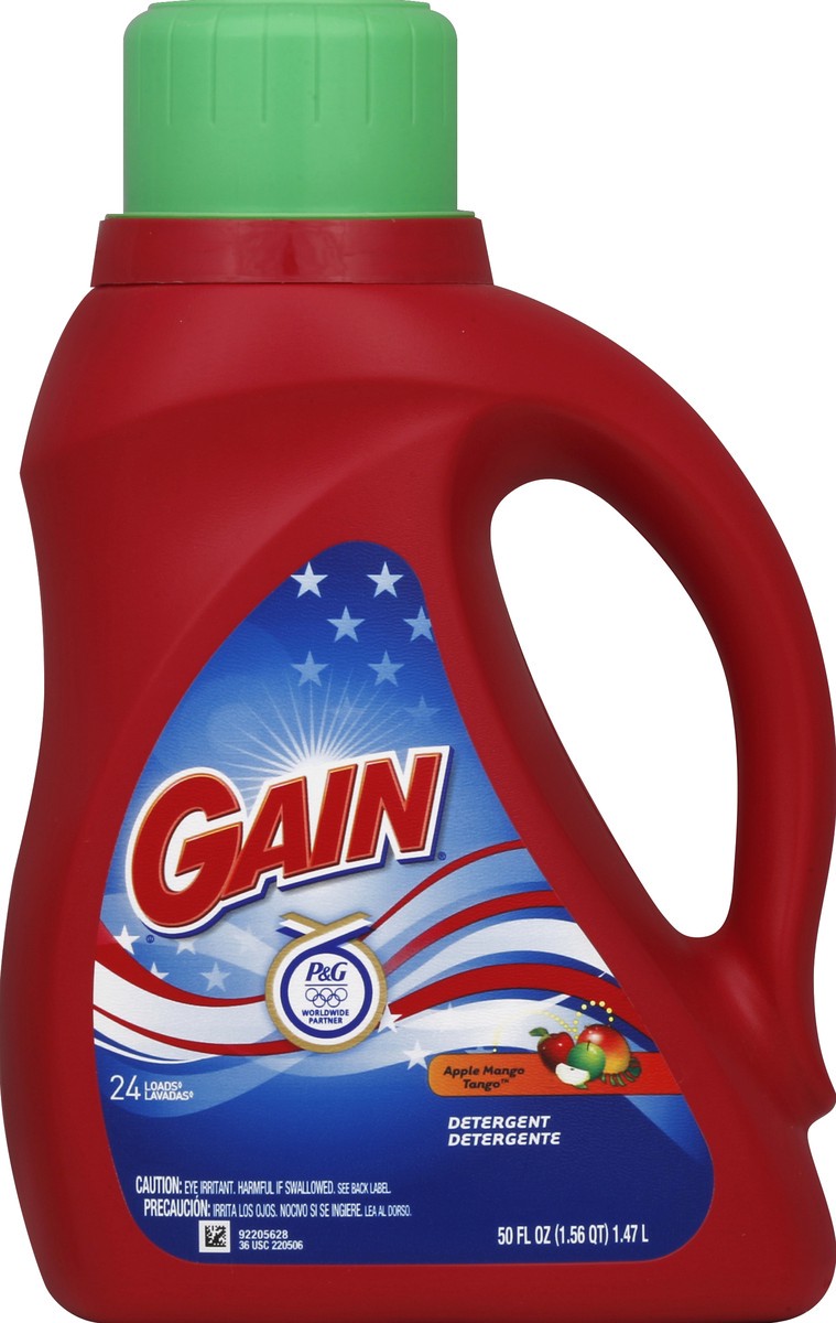 slide 1 of 11, Gain Detergent 50 oz, 50 oz