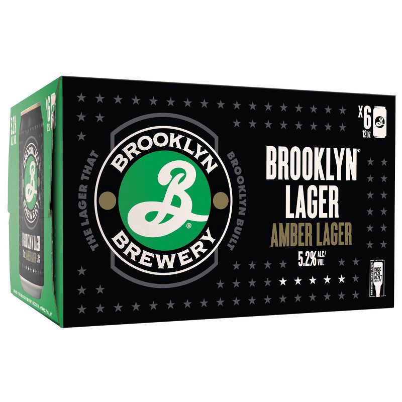 slide 2 of 6, Brooklyn Brewery Brooklyn Lager Beer - 6pk/12 fl oz Cans, 6 ct; 12 fl oz