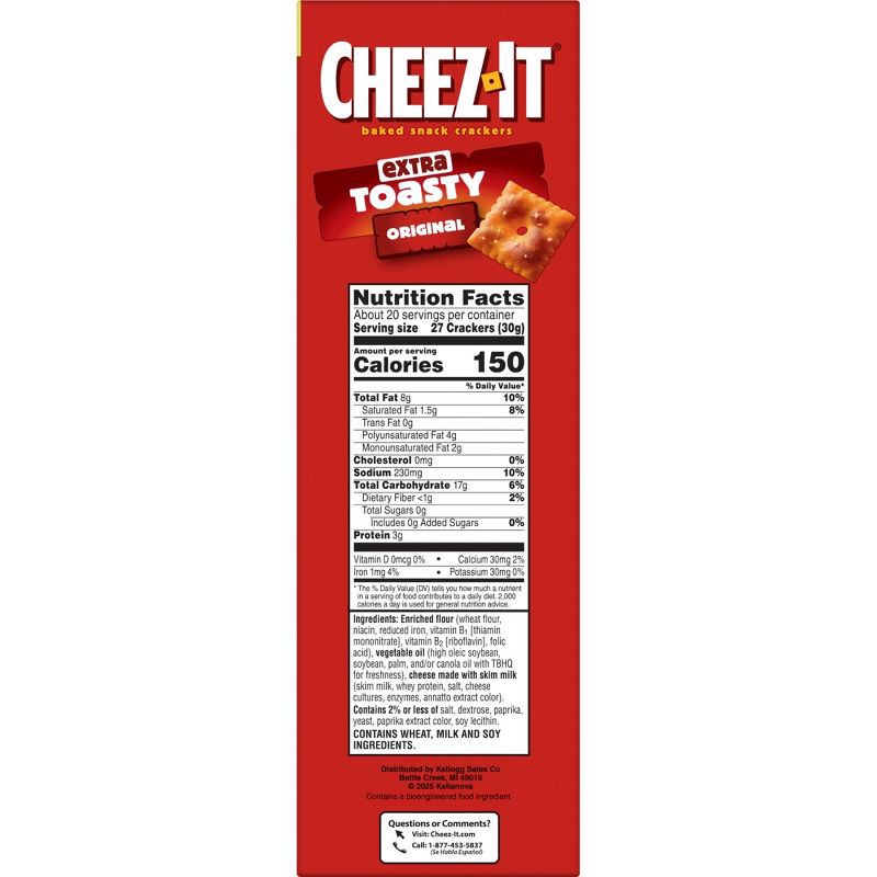 slide 2 of 10, Cheez-It Extra Toasty Family Size Cheese Crackers - 21oz, 21 oz