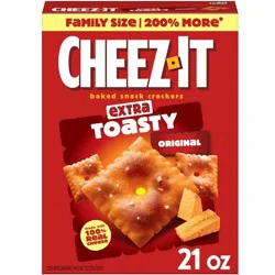 Cheez-It Extra Toasty Family Size Cheese Crackers - 21oz