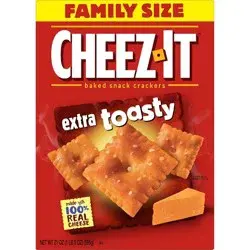 Cheez-It Extra Toasty Family Size Cheese Crackers - 21oz