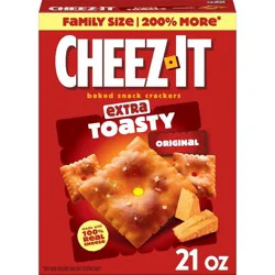 Cheez-It Extra Toasty Family Size Cheese Crackers - 21oz