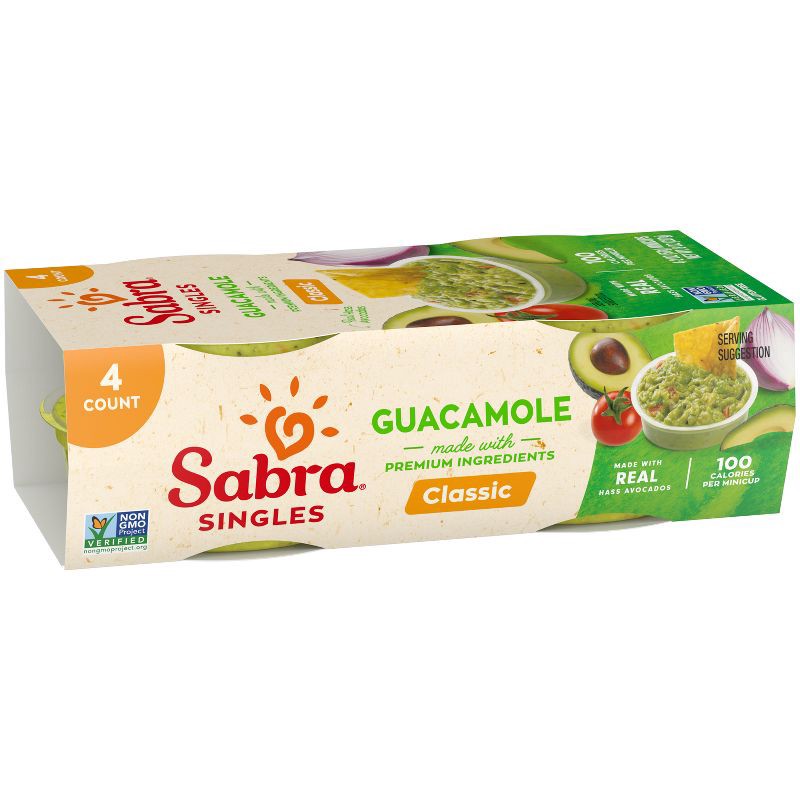 slide 4 of 7, Sabra Classic Guacamole Singles - 8oz/4ct, 4 ct; 8 oz