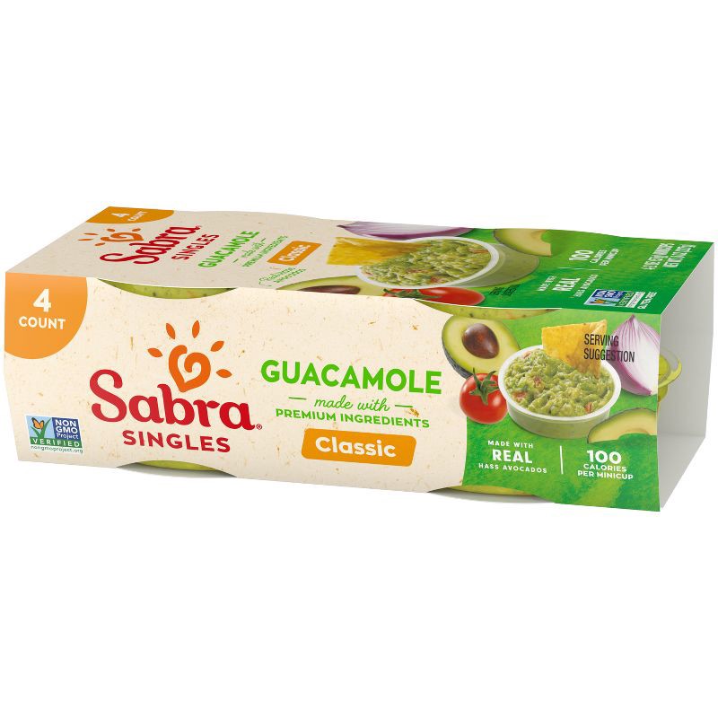 slide 5 of 7, Sabra Classic Guacamole Singles - 8oz/4ct, 4 ct; 8 oz