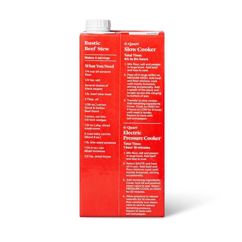 slide 2 of 4, Beef Stock - 32oz - Good & Gather™, 32 oz