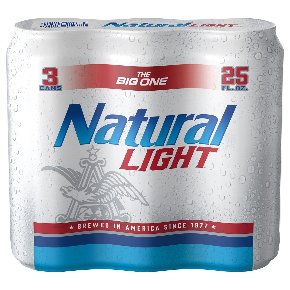 slide 1 of 9, Natural Light Beer, 3 Pack 25 fl. oz. Cans, 3 ct