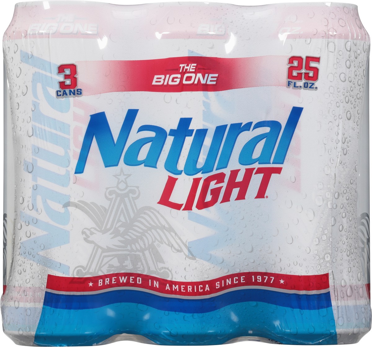 slide 2 of 9, Natural Light Beer, 3 Pack 25 fl. oz. Cans, 3 ct