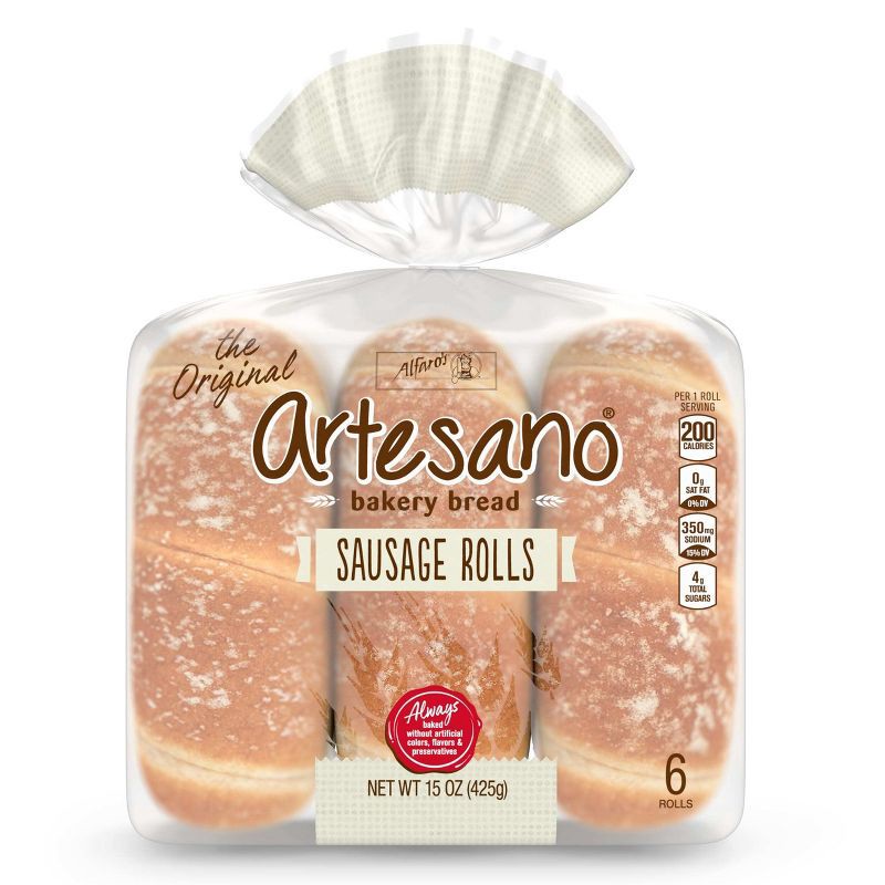 slide 12 of 12, Alfaro's Alfaros Sausage Roll - 6ct/15oz, 6 ct; 15 oz