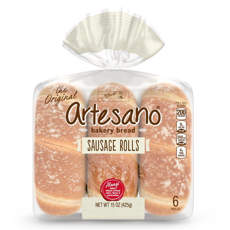 slide 11 of 12, Alfaro's Alfaros Sausage Roll - 6ct/15oz, 6 ct; 15 oz