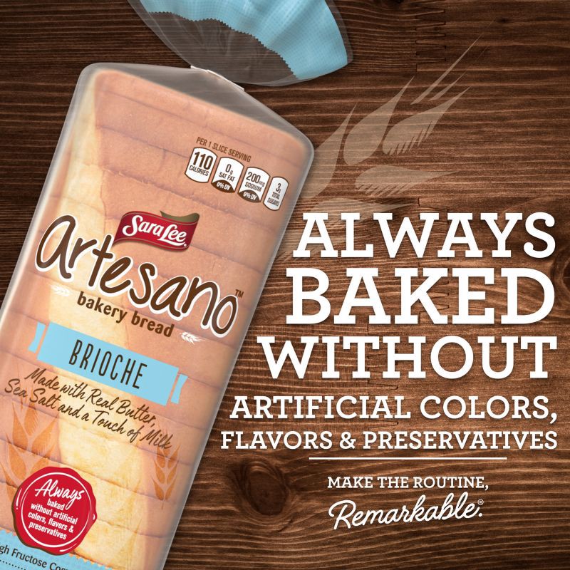 slide 9 of 10, Sara Lee Artesano Brioche Bread - 20oz, 20 oz