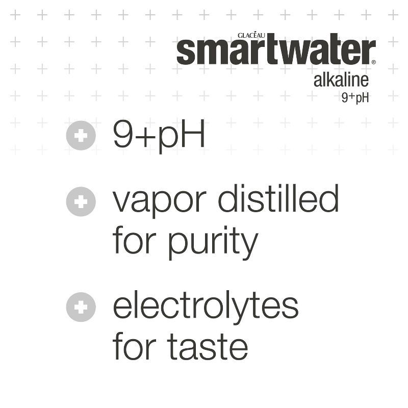 slide 2 of 7, Smartwater Alkaline Vapor Distilled Ionized Water - 6pk/1L Bottles, 6 ct; 1 liter
