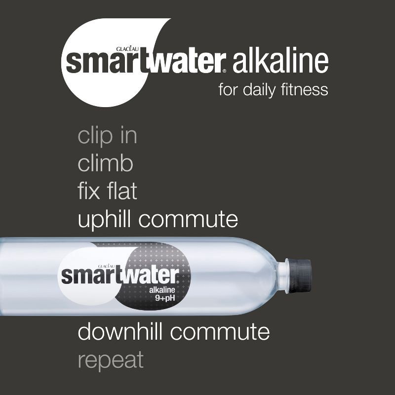 slide 5 of 7, Smartwater Alkaline Vapor Distilled Ionized Water - 6pk/1L Bottles, 6 ct; 1 liter