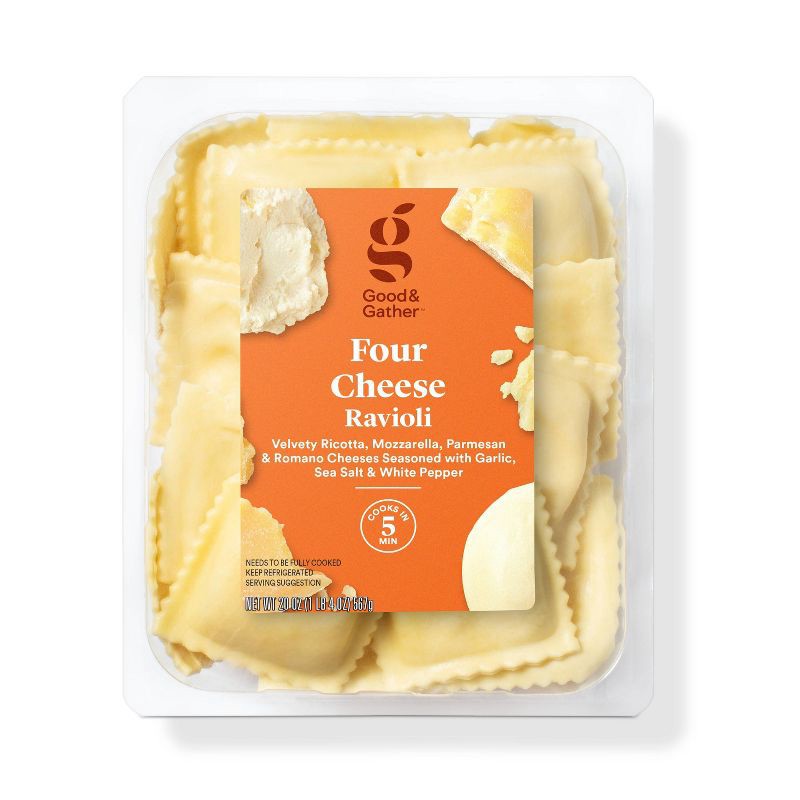 slide 1 of 3, Four Cheese Ravioli - 20oz - Good & Gather™, 20 oz
