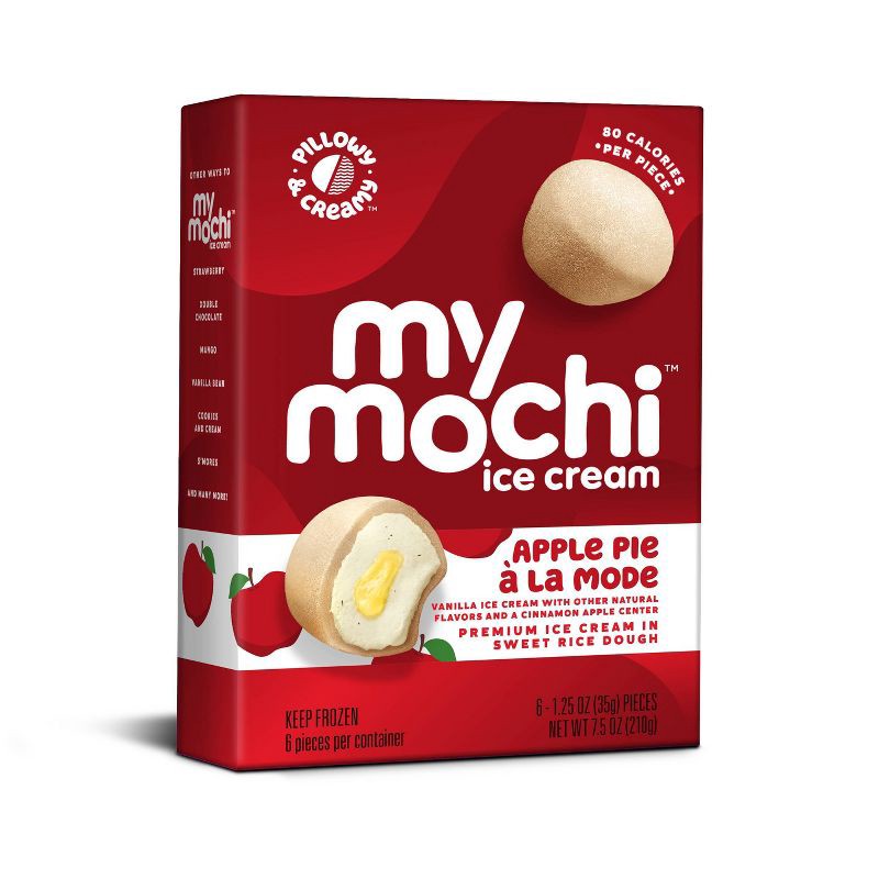 slide 1 of 6, My/Mochi My/Mo Mochi Ice Cream Apple Pie A La Mode - 6ct, 6 ct