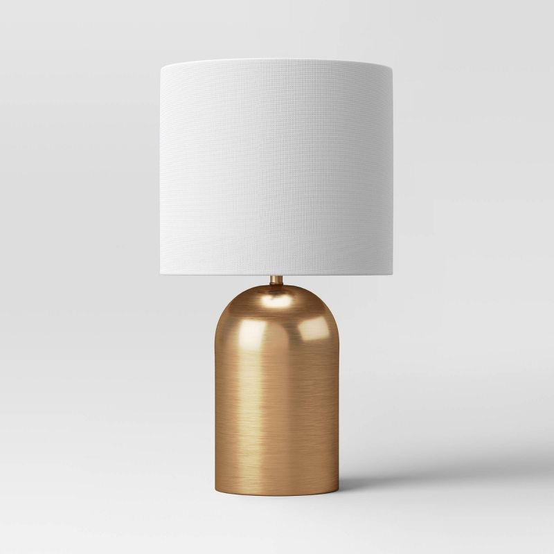 slide 2 of 4, Dome Collection Accent Lamp Gold - Threshold™: ETL Listed, No Assembly, Metal Body, 1 ct