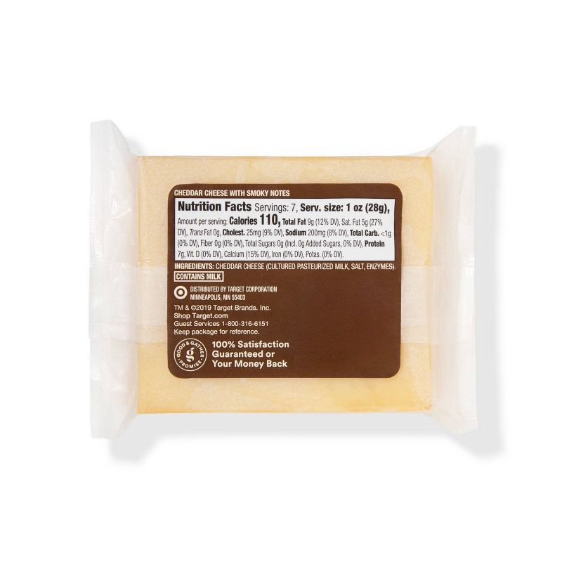 slide 3 of 3, Cheddar Cheese with Smokey Notes - 7oz - Good & Gather™, 7 oz