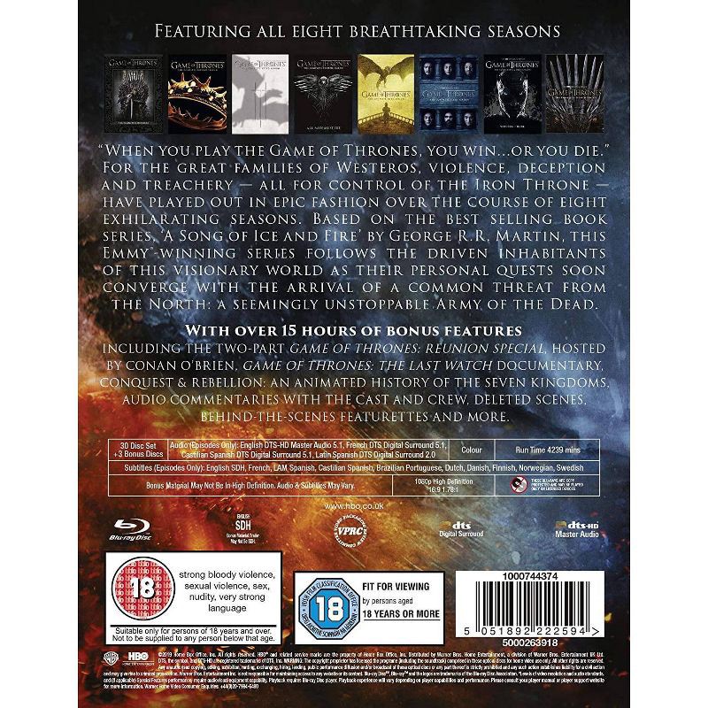 slide 2 of 2, Warner Game Of Thrones: The Complete Series (Blue-ray), 1 ct