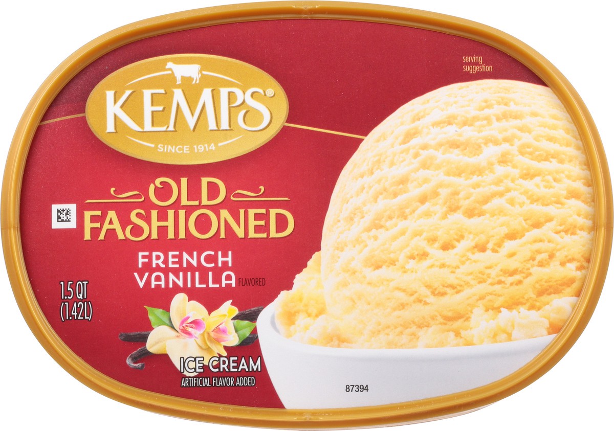 slide 9 of 9, Kemps Old Fashioned French Vanilla Ice Cream, 1.5 qt