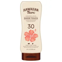 Hawaiian Tropic Sheer Touch Ultra Radiance Lotion Sunscreen Broad Spectrum SPF 30 - 8 Ounces