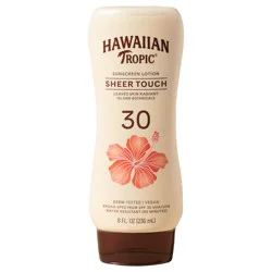 Hawaiian Tropic Sheer Touch Ultra Radiance Lotion Sunscreen Broad Spectrum SPF 30 - 8 Ounces