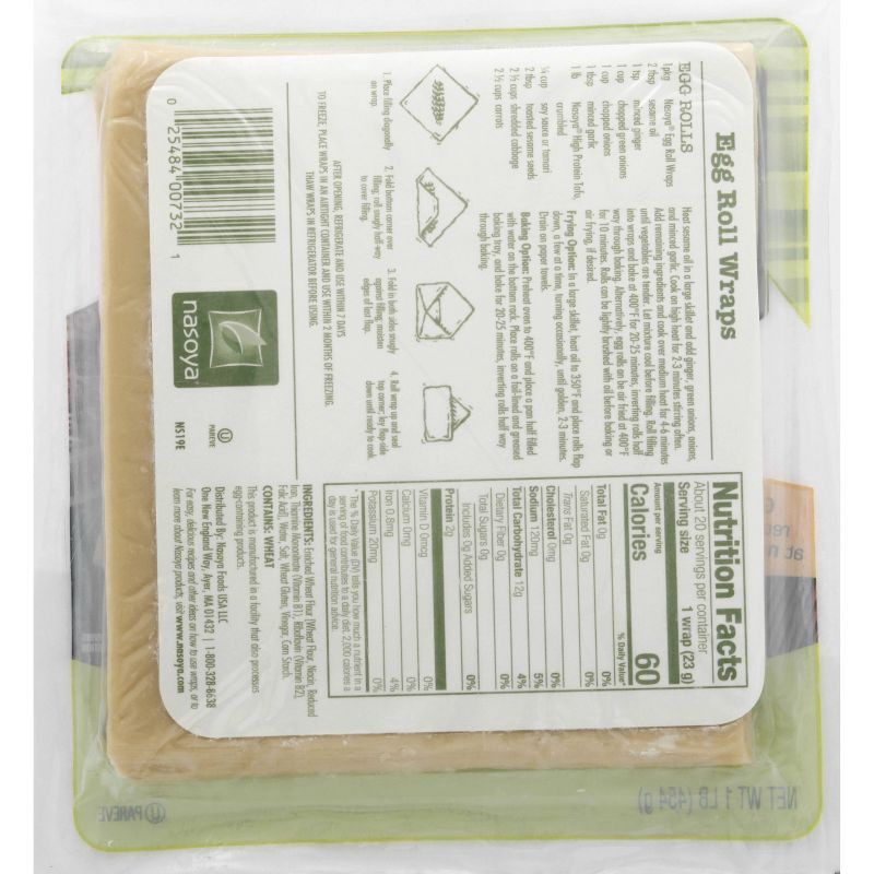 slide 3 of 3, Nasoya Vegan Egg Roll Wraps - 16oz, 16 oz