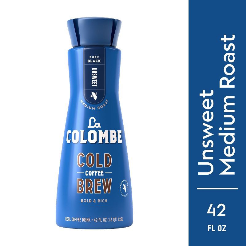 slide 8 of 9, La Colombe Unsweetened Brazilian Medium/Dark Roast Cold Brew Coffee - 42 fl oz, 42 fl oz