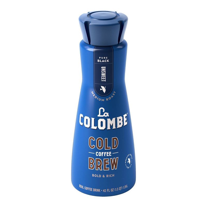 slide 1 of 9, La Colombe Unsweetened Brazilian Medium/Dark Roast Cold Brew Coffee - 42 fl oz, 42 fl oz