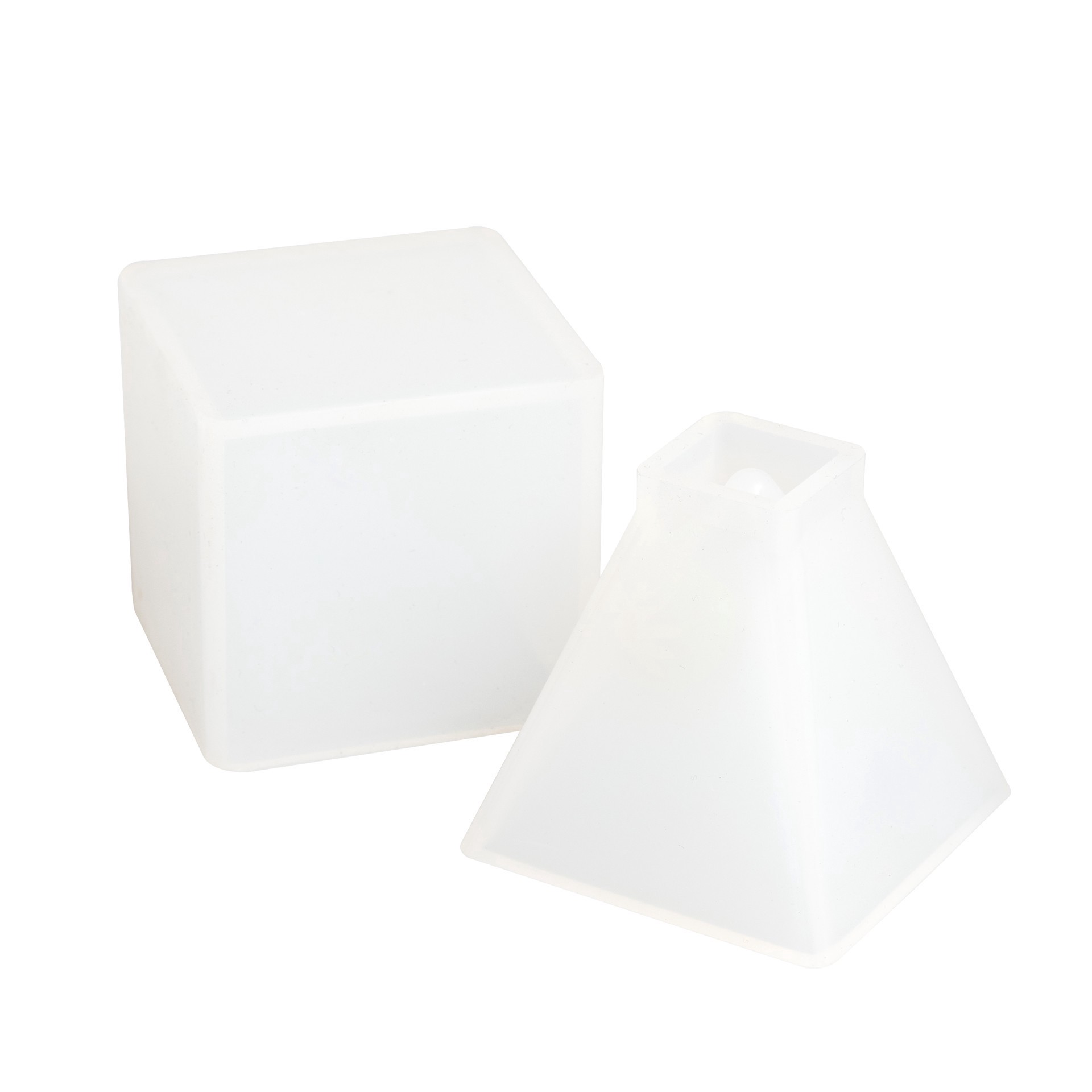 slide 4 of 4, Color Pour Resin 3d Shape Silicone Molds, 2 in x 2 in x 2 in