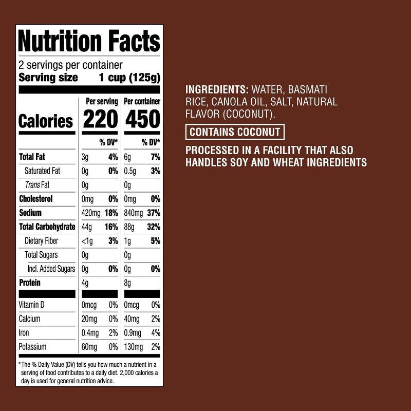 slide 4 of 4, 90 Second Coconut Basmati Rice Microwavable Pouch - 8.8oz - Good & Gather™, 8.8 oz