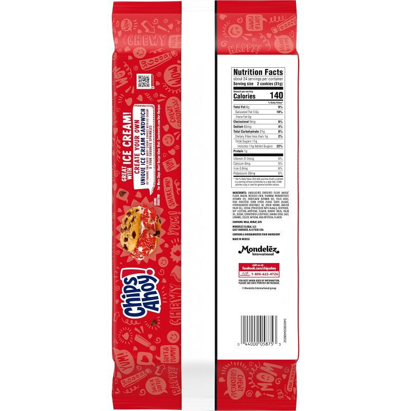 slide 10 of 15, Chips Ahoy! Chewy Chocolate Chip Cookies - Party Size - 26oz, 26 oz