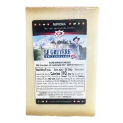 Mifroma Natural Le Gruyère Hard Swiss Cheese