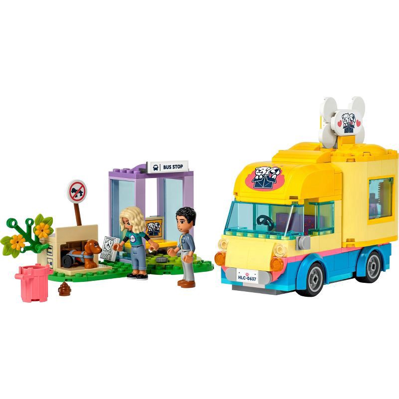 slide 2 of 6, LEGO Friends Dog Rescue Van Pet Puppy Animal Playset 41741, 300 ct