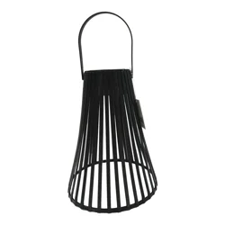 Room & Retreat Solar Power Led Lantern, 9.25 In, Black