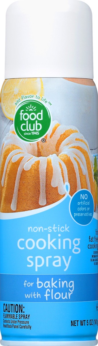 slide 9 of 10, Food Club No-stick Cooking Spray For Baking With Flour, 5 oz