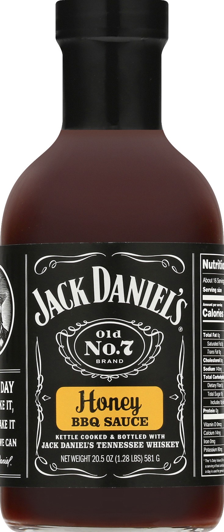 slide 1 of 1, Jack Daniel's Jack Daniels Honey Bbq Sauce, 19.5 oz