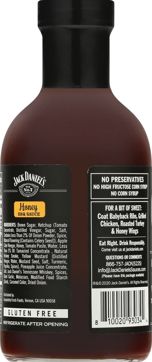 slide 4 of 9, Jack Daniel's Jack Daniels Honey Bbq Sauce, 19.5 oz