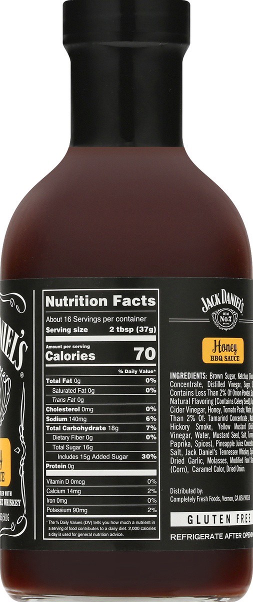 slide 8 of 9, Jack Daniel's Jack Daniels Honey Bbq Sauce, 19.5 oz