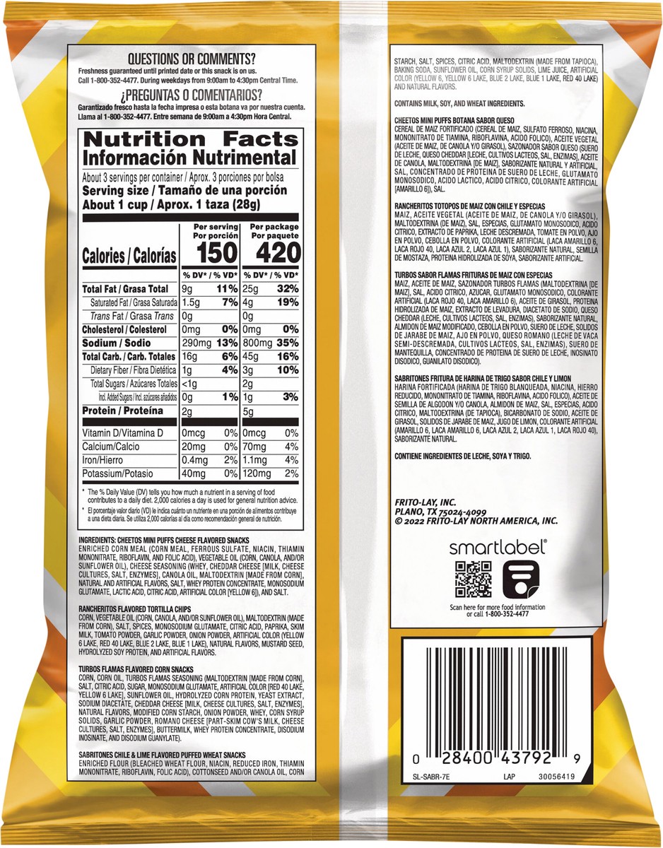 slide 5 of 6, Sabritas Flavored Snack Mix, 2.75 oz