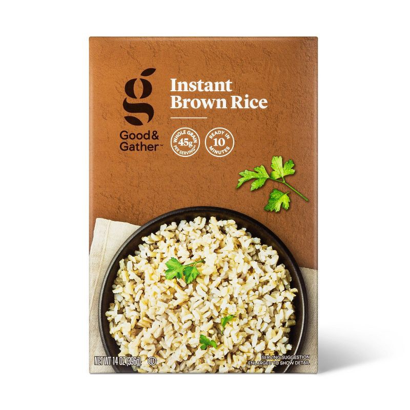 slide 1 of 4, Instant Brown Rice - 14oz - Good & Gather™, 14 oz