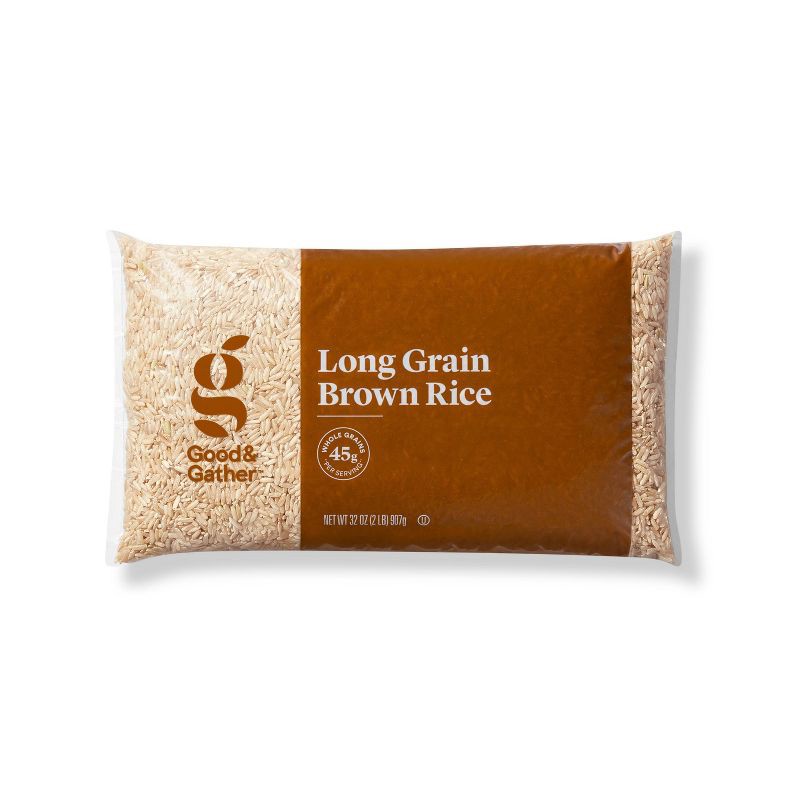slide 1 of 3, Long Grain Brown Rice - 32oz - Good & Gather™, 32 oz