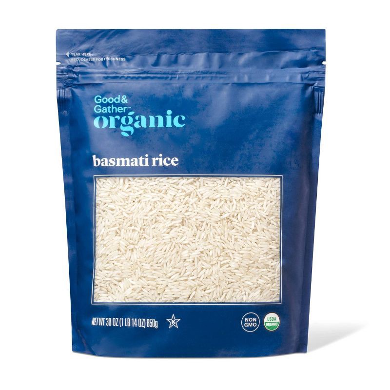 slide 1 of 4, Organic Basmati Rice - 30oz - Good & Gather™, 30 oz