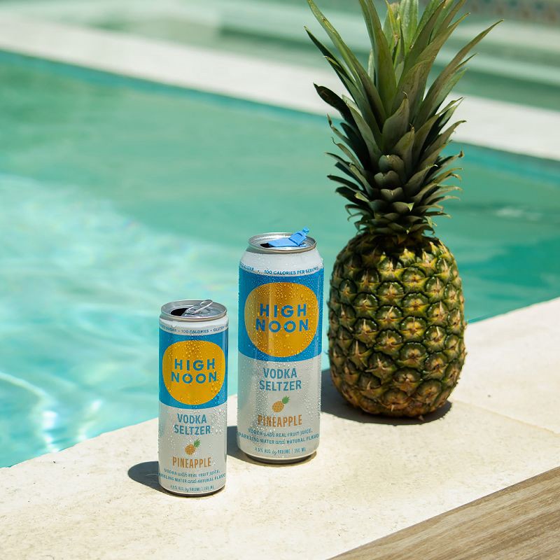 slide 5 of 6, High Noon Pineapple Vodka Hard Seltzer - 4pk/355ml Cans, 4 ct; 355 ml