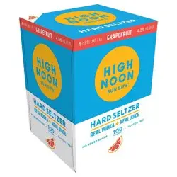 High Noon Grapefruit Vodka Hard Seltzer - 4pk/355ml Cans
