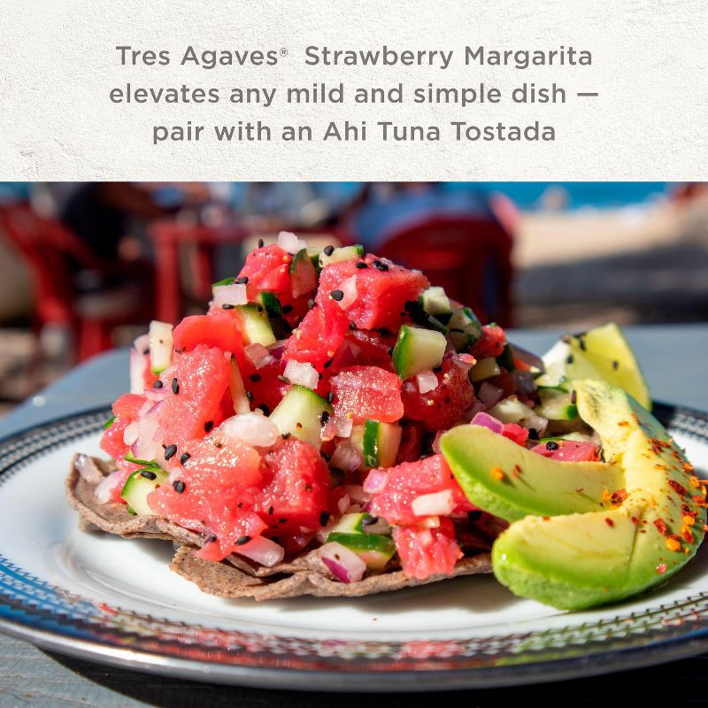 slide 5 of 7, Tres Agaves Organic Strawberry Margarita Mix - 1L Bottle, 1 liter
