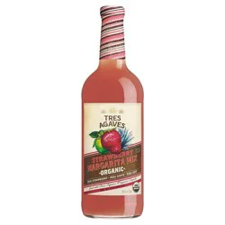 Tres Agaves Organic Strawberry Margarita Mix - 1L Bottle