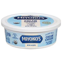 Miyoko's Creamery Classic Plain Organic Cultured Vegan Cream Cheese - 8oz