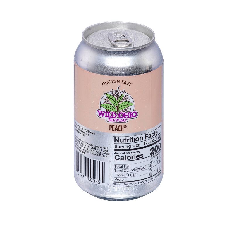 slide 3 of 3, Wild Ohio Brewing Wild Ohio Peach Tea Beer - 6pk/12 fl oz Cans, 6 ct; 12 fl oz