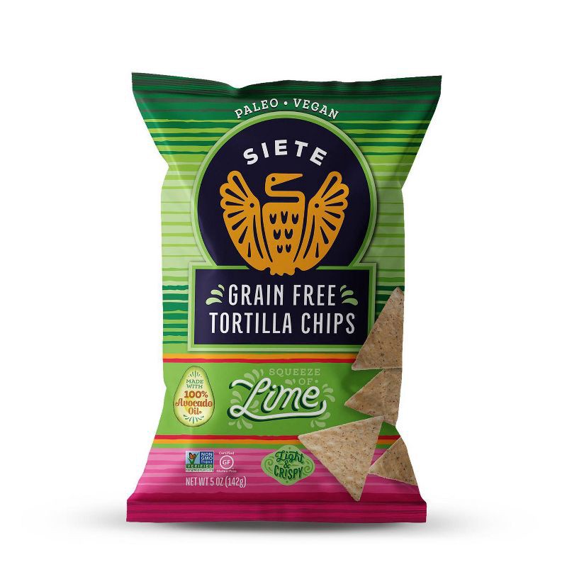 slide 1 of 6, Siete Lime Tortilla Chips - 5oz, 5 oz