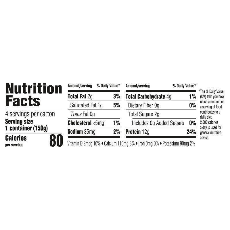 slide 3 of 6, Too Good & Co. Low Fat Lower Sugar Strawberry Greek Yogurt - 12g Protein 4ct/5.3oz Cups, 12 gram, 4 ct, 5.3 oz