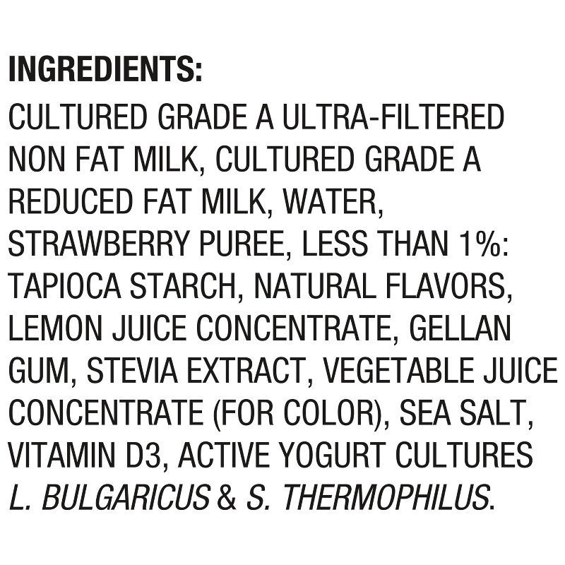 slide 4 of 6, Too Good & Co. Low Fat Lower Sugar Strawberry Greek Yogurt - 12g Protein 4ct/5.3oz Cups, 12 gram, 4 ct, 5.3 oz